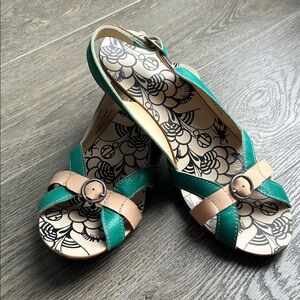 Fly London leather sandals Boho slingback